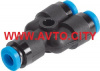 Фитинг пластиковый Y-образный d=4мм  PUY04 (PUY4)