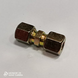 Фитинг металлический прямой d=8мм резьбовой с гайкой  8521216SX (D8/ 8938201340)